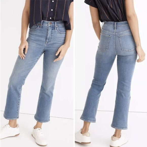 NEW Madewell Cali Demi-Boot Jeans in‎ Dorrance Wash TENCEL 26 - Picture 1 of 14